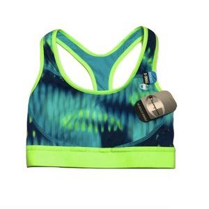 NWT Champion Racerback Sports Bra - Green/Blue XS